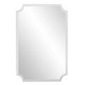 Gfancy Fixtures Minimalist Rectangle Mirror with Beveled Edge & Scalloped Corners GF3651466